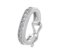 Hangsu Multipurpose Clasp with Sturdy Brass Cubic Zirconia Detailing Necklace and Bracelet Enhancer Connectors Daily Use Necklace Clasp