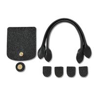 Hangsu Patchwork Crochet Accessories for Bags Comprising Practical Microfiber PU Leather and Convenient Magnetic Fastener Bag Accessories