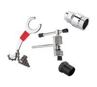 Hangsu Road Bike Flywheel Removal Tool Kits Chain Breaker Cycling Multitool Bicycles Cranks Extractors Pullers Maintenance Tool Bike Bottom Brackets Remover Wrenches