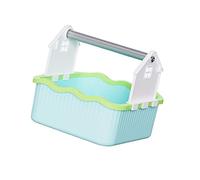 Hangsu Small Bird Litter Box with Removable Garbage Can for Parakeets Cockatiels and Parrots Bird Cage Cleaning Solution