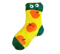 Hangsu Soft Plush Sock Chewing Toy for Dog Lovely Squeaky Safe Interactive Treats Feeder for Small Breeds Entertainment Plush Sock Dog