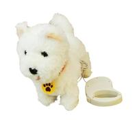 Hangsu Soft Plushes Interactives Pet Toy with Gentle Touches Reactions and Light Pattern USB Rechargeable for Children Interactives Pet