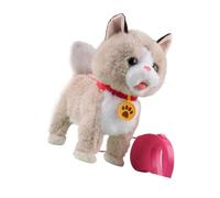Hangsu Soft Plushes Interactives Pet Toy with Gentle Touches Reactions and Light Pattern USB Rechargeable for Children Interactives Pet