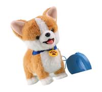 Hangsu Soft Plushes Interactives Pet Toy with Gentle Touches Reactions and Light Pattern USB Rechargeable for Children Interactives Pet