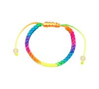 Hangsu Stretchable Multicolor Braided Handmade Bracelet Symbolizing Good Luck and Versatile Fashion Accessory Colorful Rope Bracelet