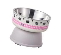 Hangsu Sturdy Elevated Dog Feeding Station, Adjustable Bowls with Splash-Resistant Design, Easy-Clean Heavy Duty Adjustable Dog Bowls Stand with Splash-Proof
