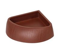 Hangsu Terrarium Bowls Reptiles Food Bowl Tray Small Triangular Food Water Bowl for Anoles Bearded Dragon Realistic Triangular Reptiles Water