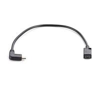 Hangsu USB Type C To Mini USB Cable 90 Degree USB C Male To Mini USB Female Adapter Converter For Laptop Mobile Phones Data Transfer Syncing Gaming