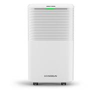 Hangsun 12L Dehumidifier with Digital Humidity Display, Sleep Mode, Laundry Drying Dehumidifiers for Home Damp with Continuous Drainage, 24H Timer Ideal for Large Room, Basement, Bedroom, Bathroom