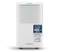 Hangsun 12L Dehumidifier with Digital Humidity Display, Sleep Mode, Laundry Drying Dehumidifiers for Home Damp with Continuous Drainage, 24H Timer Ideal for Large Room, Basement, Bedroom, Bathroom