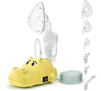 Hangsun CN600 Compressor Nebuliser for Kids & Infants, Child Friendly Electric Inhaler for Asthma, Bronchitis, High Nebulisation Rate, Complete Kit with 3 Masks Including Baby Mini Mask