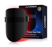 Hangsun LED Light Therapy Face Mask Cordless Red & Blue Light with 850nm Near-Infrared for Anti-Ageing, Acne & Skin Rejuvenation, Rechargeable for All Skin Types
