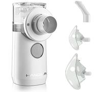Hangsun Portable Nebuliser for Children & Adults with Mouthpiece & 2 Masks - Handheld Silent Inhaler for Household & Travel (CN700)