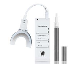 Hangsun Sonic Teeth Whitening Kit Gel Pen HM20 Tooth Whitening with Heating and Massage Function Professional Home Dental Care (Extention Cord Included)