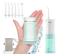 Hangsun Water Flosser Cordless Oral Irrigator Portable Water Pick Teeth Cleaner HOC600 IPX7 Waterproof Electric Dental Flossers with DIY Modes 6 Jet Tips for Braces Care Travel and Home Use Green