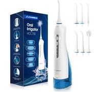 Hangsun Water Flosser Cordless Oral Irrigator Rechargeable Ultra Dental Water Jet HOC700 for Teeth Braces with Portable USB Charger 300ML Water Tank