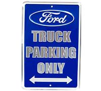 HangTime Ford Truck Small Parking Sign, Metallic Blue on Natural Aluminum, 8 x 12