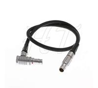 HangTon 0B 2 Pin Right Angle to 2-pin Straight Power Cable for Alexa Camera, Teradek Bolt Bond, Transvideo SmallHD 703 Monitor, Z CAM E2 F6 S6 Camera EVF 45cm