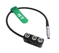 HangTon 12/24V Power RS Splitter Box Adaptor for ARRI Alexa Sony Venice Rialto DSMC2 Camera 3 Pin Male to 3 x Fischer RS Female