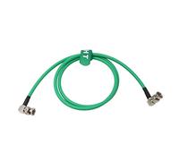HangTon 12G 3G HD SDI Raw 4K 60fps Video Cable Right Angle to Right Angle BNC Canare LV-61S 75 ohm Coaxial Shielded for Sony Alexa DSMC2 Camera Blackmagic SmallHD Atomos Monitor (1m, Green)