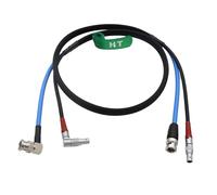 HangTon 12G 4K HD SDI Joystick Control Cable for ARRI Master Grip TRINITY 2 Head Monitor, LBUS Right Angle 4 Pin to 4 pin, BNC to BNC, 1M