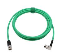 HangTon 12G 4K Raw SDI Coaxial Video Cable BNC to BNC Canare LV-61S 75 ohm for ARRI RED Camera Monitor Flexible Shielded 1.5M Green Right Angle to Straight