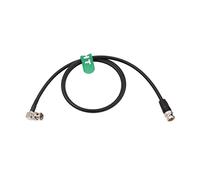 HangTon 12G SDI Raw 4K 60p Video Cable Right Angle to Straight BNC 75 ohm Coaxial Shielded for Sony Alexa DSMC2 Camera Blackmagic SmallHD Atomos Monitor (30cm, Black)