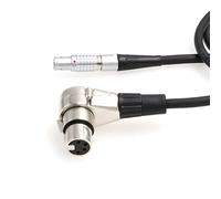 HangTon 12V 0B 3 pin Steadicam Archer Zephyr Clipper324 Power Cable for Sony VENICE, Canon C700, Blackmagic URSA, ARRI Monitor Right Angle XLR 4 Pin Female