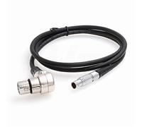 HangTon 12V 1B 3 pin Steadicam MK-V to Right Angle XLR 4 Pin Female Power Cable for Sony VENICE, Canon C700, Blackmagic URSA