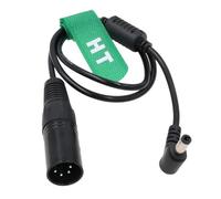 HangTon 12V XLR 4 Pin to DC Barrel 5.5x2.5mm for Blackmagic Video Assist, Atomos Shogun Flame Ninja V Monitor Power Cable 50cm