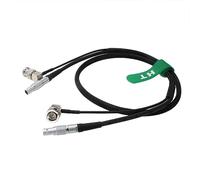 HangTon 2 pin to 2 pin Power Cable 3G HD SDI BNC for Teradek Bolt Bond Zacuto Gratical Eye 80cm