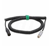 HangTon 24V 3-pin XLR Coiled Spiral Power Cable for ARRI ALEXA SXT/XT/LF/Classic Camera