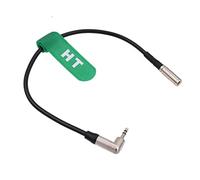 HangTon 3.5mm TRS Timecode Cable for Tentacle Sync Zoom Recorder to Canon R5C DSLR Camera UltraSync One Audio Recorder Right Angle to DIN 1.0/2.3 40cm
