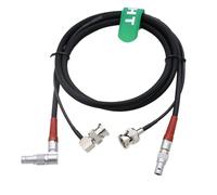 HangTon 3G HD SDI and Joystick Cable for ARRI Master Grip TRINITY 2 and Head, LBUS Right Angle 4 Pin to 4 pin, BNC to BNC, 1M