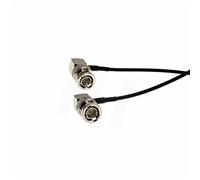 HangTon 3G HD SDI BNC Video Coaxial Cable for Atomos Ninja V BMCC FS5 Epic C300 Camera Monitor, Thin Soft RG174 60cm Right Angle BNC