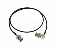 HangTon 3G HD SDI Right Angle BNC Video Coaxial Cable for Teradek Bolt Bond Hyperdeck Shuttle Atomos Shogun Inferno FS5 Camera Monitor, Thin Soft RG174 1.5M