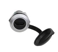 HangTon 5pack HDMI 2.0 Coupler Panel Socket Weatherproof Connector Bulkhead Feed Through, Circular Inline Cable Female to Female Extension