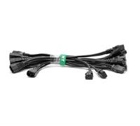 HangTon 5pcs UPS PDU Power Cord Y Splitter Extension Cable, IEC320 C14 Male to Dual IEC 320 C13 Female for Computer Monitor Printer TV, 3-Prong, 40cm