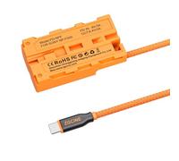 HangTon 9V PD USB-C to NP-F970 570 550 Dummy Battery for Feelworld Viltrox Portkeys Atomos Monitor, Wireless Video Transmitters, Catch Light, BMPCC 6K Pro, 60cm