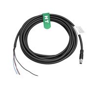 HangTon Actuator Sensor Power Cable M8 4 Pin Male Flying Leads for Keyence Automation Switch Field Device Shielded A-Code PVC 2m