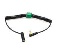 HangTon Audio Cable Coiled for Rode Wireless GO to Canon C70 BMPCC 4K BMCC 6K Pro Camera, 3.5mm 1/8" to TA3M Mini XLR 3-pin Low-Profile