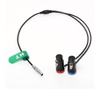 HangTon Audio Cable for ARRI ALEXA 35, Mini LF Camera, Preamplifier Sound Devices Mixer Recorder, Lemo-type 6-pin to Dual Low Profile XLR 3-Pin Female, 60cm