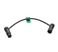 HangTon Audio Cable for Recorder Mixer Microphone Speaker Sound Devices Mixpre 10 II Zoom F8n Zaxcom Sony Canon Camera, XLR 3 Pin Male to Female, Low-Profile Right Angle Black 30cm
