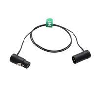 HangTon Audio Cable for Zoom F8 FX9 Camera Sound Devices MixPre-10 833 Recorder Microphone, XLR 3 Pin Male to Female, Low-Profile Angled Black 1M