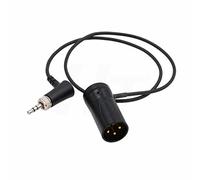 HangTon Audio Cable Locking 3.5mm XLR 3 Pin for Sennheiser EK Sony UWP D21 to Sony FX9 Sound Devices Mixer, Low-Profile Right Angle 20" Black