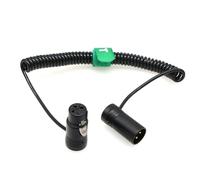 HangTon Audio Coiled Cable for Recorder Mixer Microphone Camera Sound Devices Zoom Zaxcom Sony Canon, XLR 3 Pin Male to Female, Low-Profile Angled Black 40-80cm