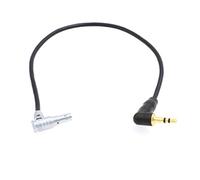 HangTon Audio Input Cable for ARRI Alexa Mini Z CAM E2 V-Raptor Camera Right Angle 3.5mm 1/8'' TRS to 00B 5 Pin 30cm