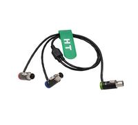 HangTon Audio Y Cable for Zaxcom QRX200 Lectrosonics SRc5P Receiver to camera mixer recorder, Low-Profile TA5F to TA3F 20"