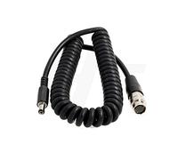 HangTon B4 ENG Lens Servo Zoom Coiled Power Cable DC 5.5 * 2.5mm to Hirose 12 Pin for Fujinon Nikon Canon Angenieux Schneider Lens Servo