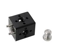 HangTon Block 3/8" Thread Lock Mount Extension Adapter for ARRI Sony RED Camera Monitor Handle Focus Motor Teradek Wireless System Black Square